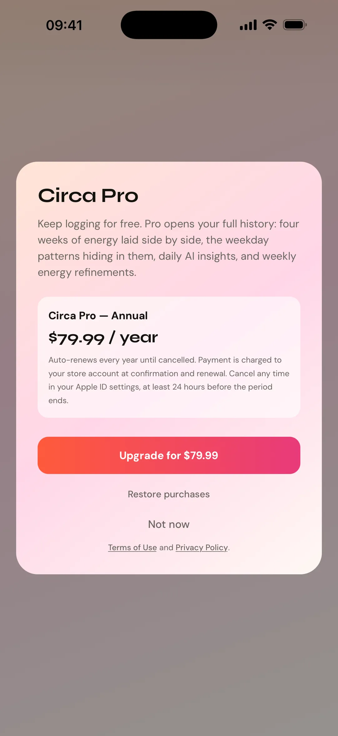 Circa screenshot 1